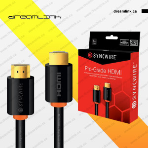 SYNCWIRE Pro-Grade 4K High Speed HDMI Cable with Ethernet
