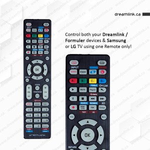 Dreamlink Universal Remote for Dreamlink/Formuler Boxes, Samsung & LG TV ( Now Control all your devices with only one remote. )