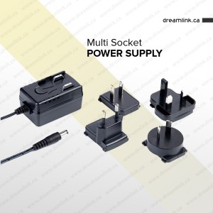  Dreamlink – Formular 12V - 1 AMP  Multi-Socket power Supply Adaptor