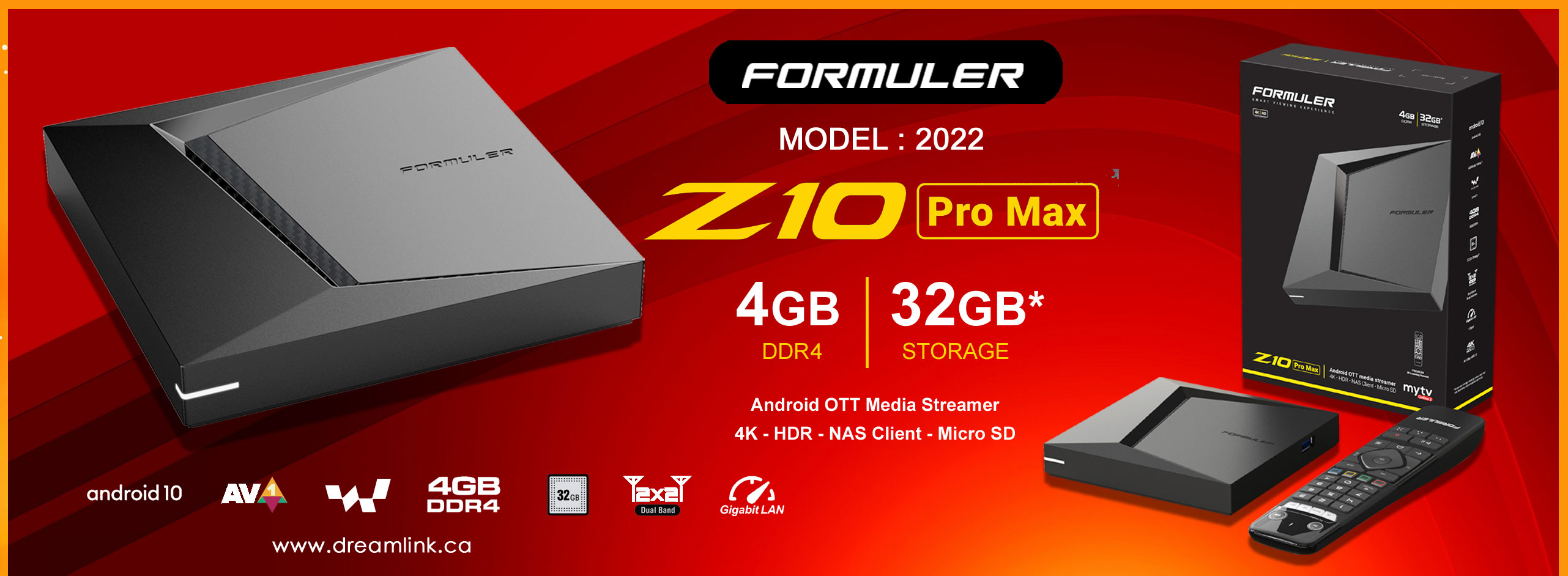 Formuler - Z10 Pro Max - Android 10 - Boitier Dual Band 5G - LAN